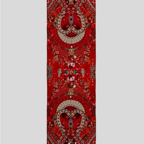 Silk Camilla Cameos Can Can Long scarf - Picture 2 of 13